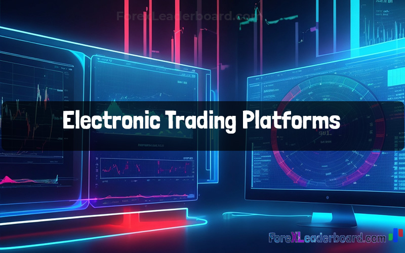 large screen displays trading charts