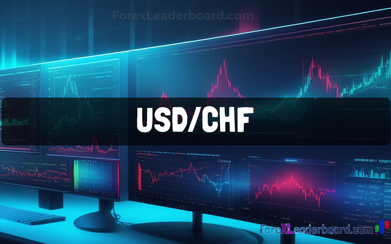 forex chart on screen showing usd chf