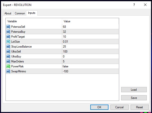 revolution ea settings